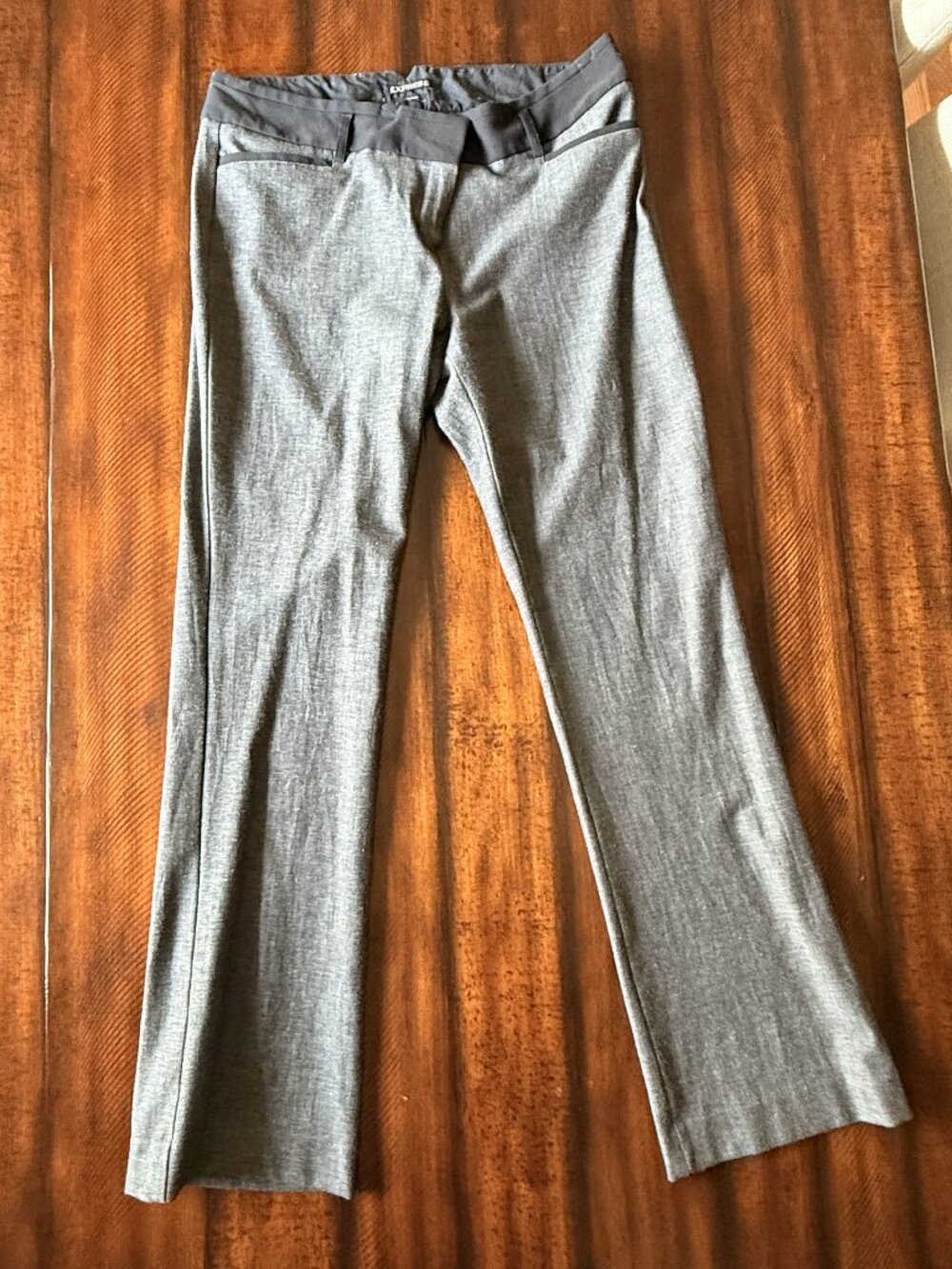 Express Gray Black Columnist Dress Pants 12R